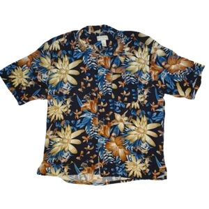 Boca Classics 100% Silk Island Wear Hawaiian Shirt Mens Size XL
